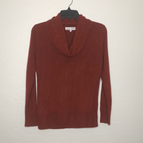 Carol Rose Pullover Cowl Neck Sweater 